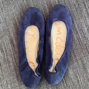Sam Edelman Suede Ballet Flats Round Toe | Women’s Size 9.5